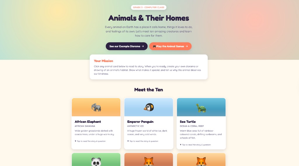 Animals & Habitats
